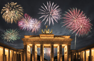 Das Neue Jahr 2020 Brandenburger Tor Berlin