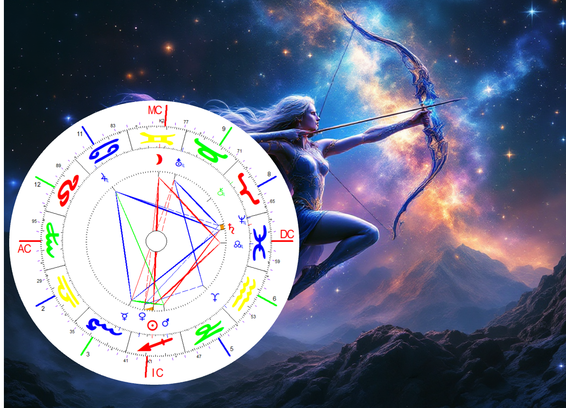 Dezember Vollmond 2025 Bild mit Radix