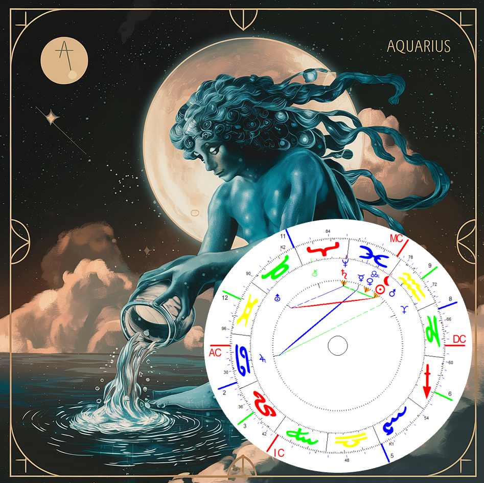 Wassermann neumond 2026 Bild mit Radix